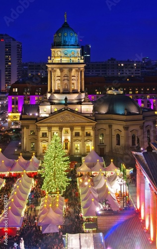 Canvas Print Berlin Weihnachtsmarkt Gendarmenmarkt 22