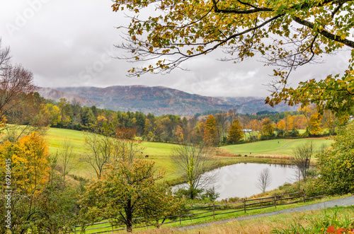 Fototapeta Naklejka Na Ścianę i Meble -  Rural Landscape in Autumn