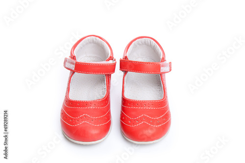 Shoes for kids isolated over a white background