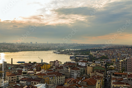 panorama of Golden Horn in Istanbul. © Emoji Smileys People