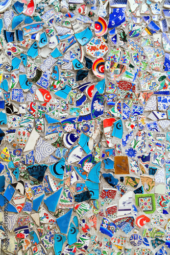 Εκτύπωση καμβά Broken glass debris background