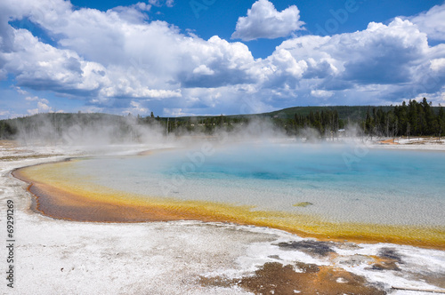 One of the many scenic landscapes of Yellowstone National Park,