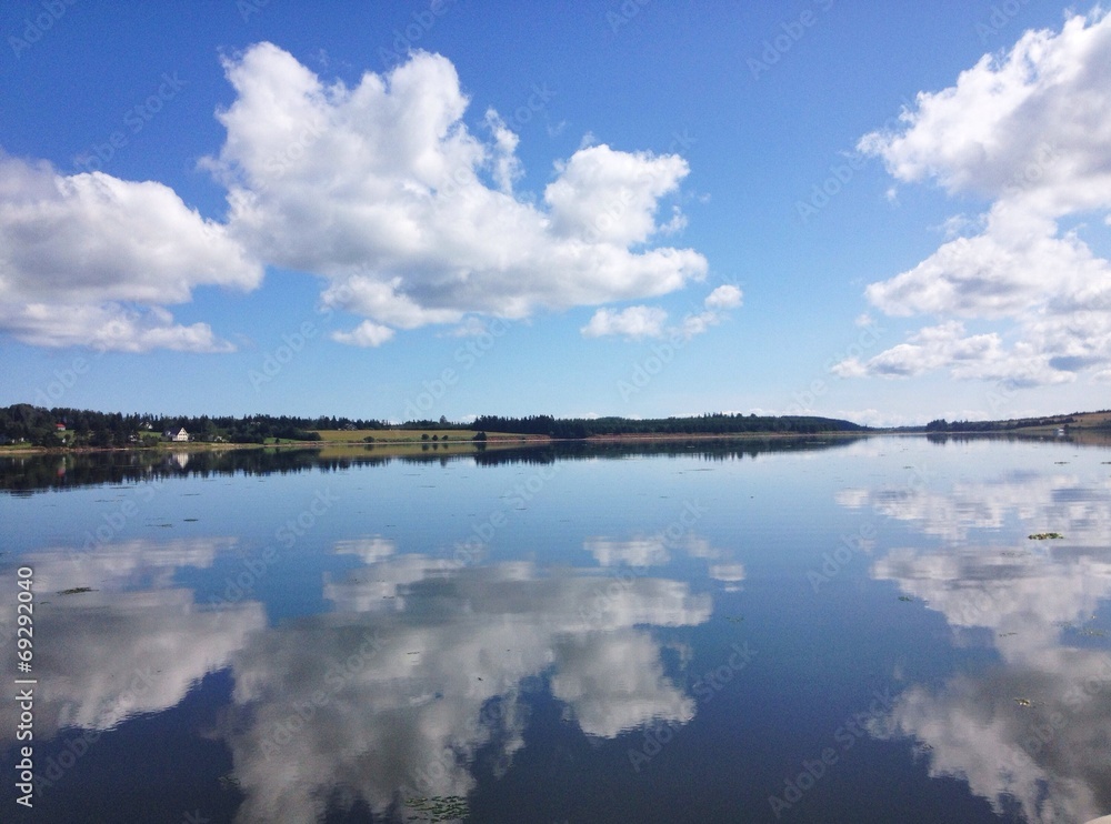 Calm Water in a Bay in Prince Edward Island, Canada