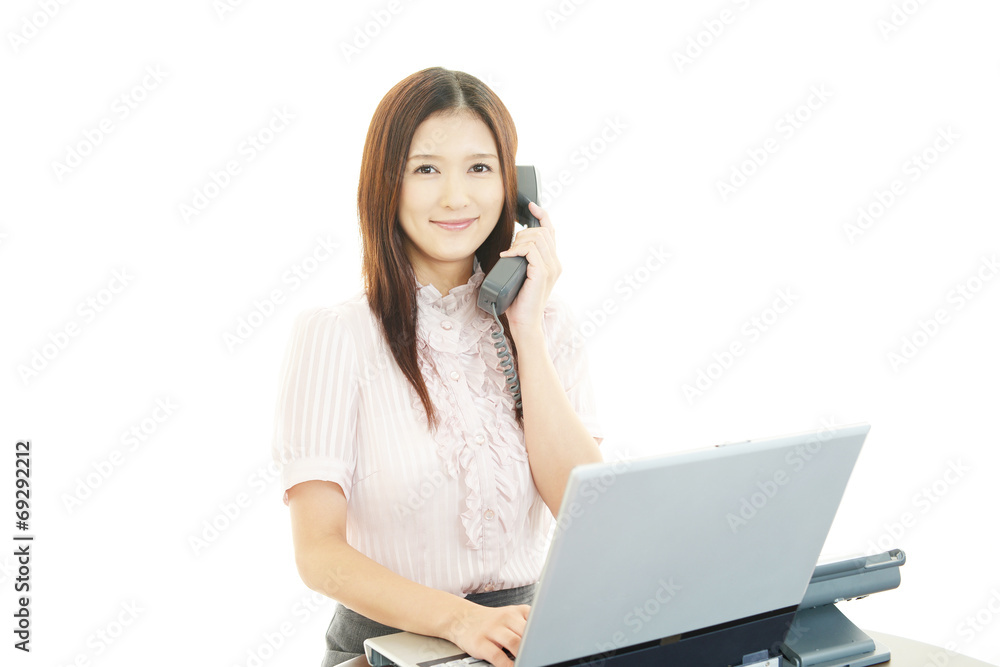 笑顔のOL 笑顔のOL