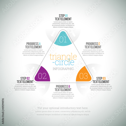 Triangle Circle Infographic