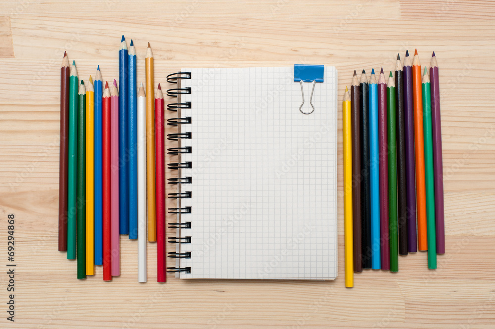 Obraz premium Checked notebook background