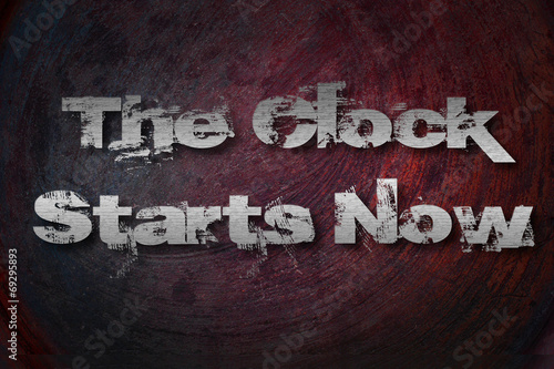 The Clock Starts Now Concept