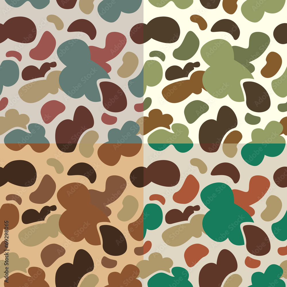 Vecteur Stock Seamless duck hunter camouflage background pattern. | Adobe  Stock