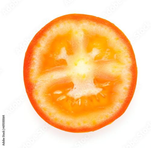 Tomato isolated on white