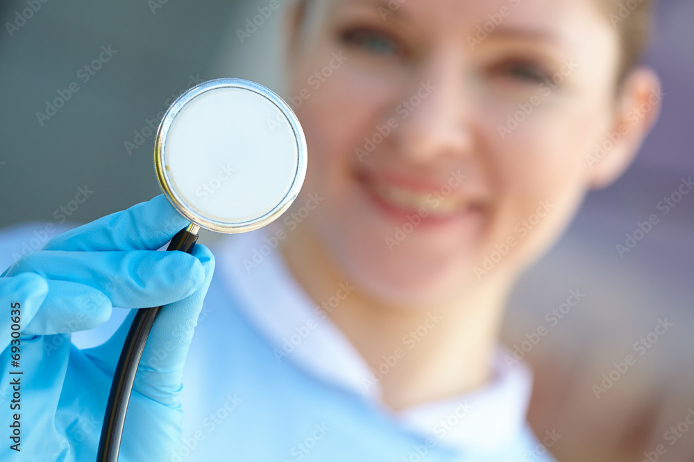 woman doctor with stethoscope woman doctor with stethoscope