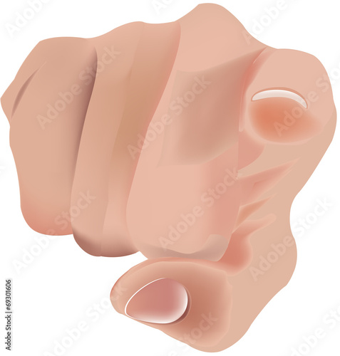 mano che indica