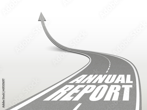 annual report words on highway road