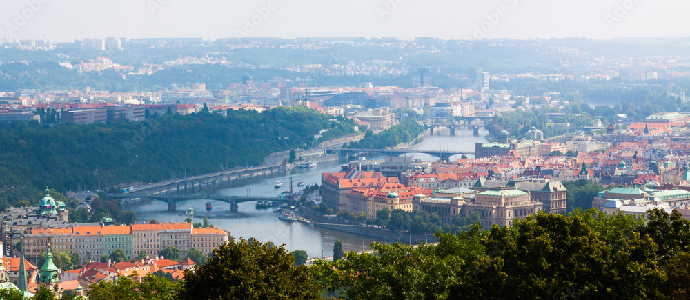 Prague.The Vltava river.