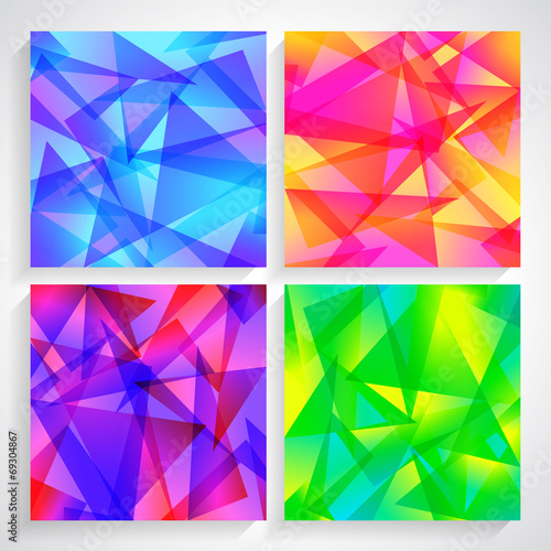 Fractal Abstract Background set of fractal abstract