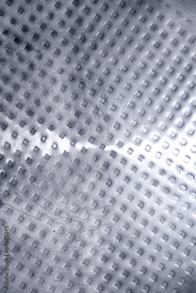 Naklejka premium Schmutzige Edelstahlplatte