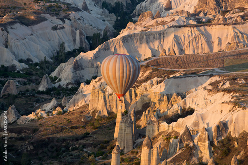 Cappadocia, Turkey, the flight with the balloon at sunrise
