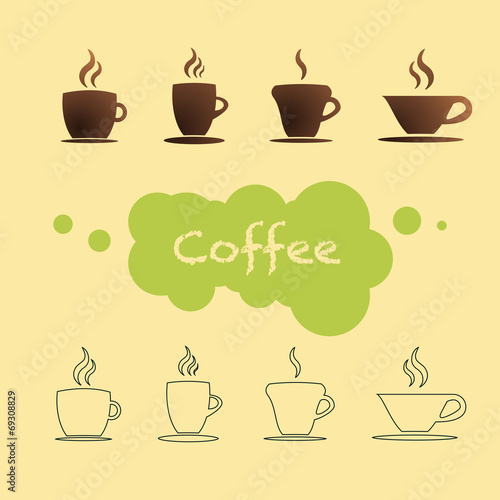 Coffee cup vector