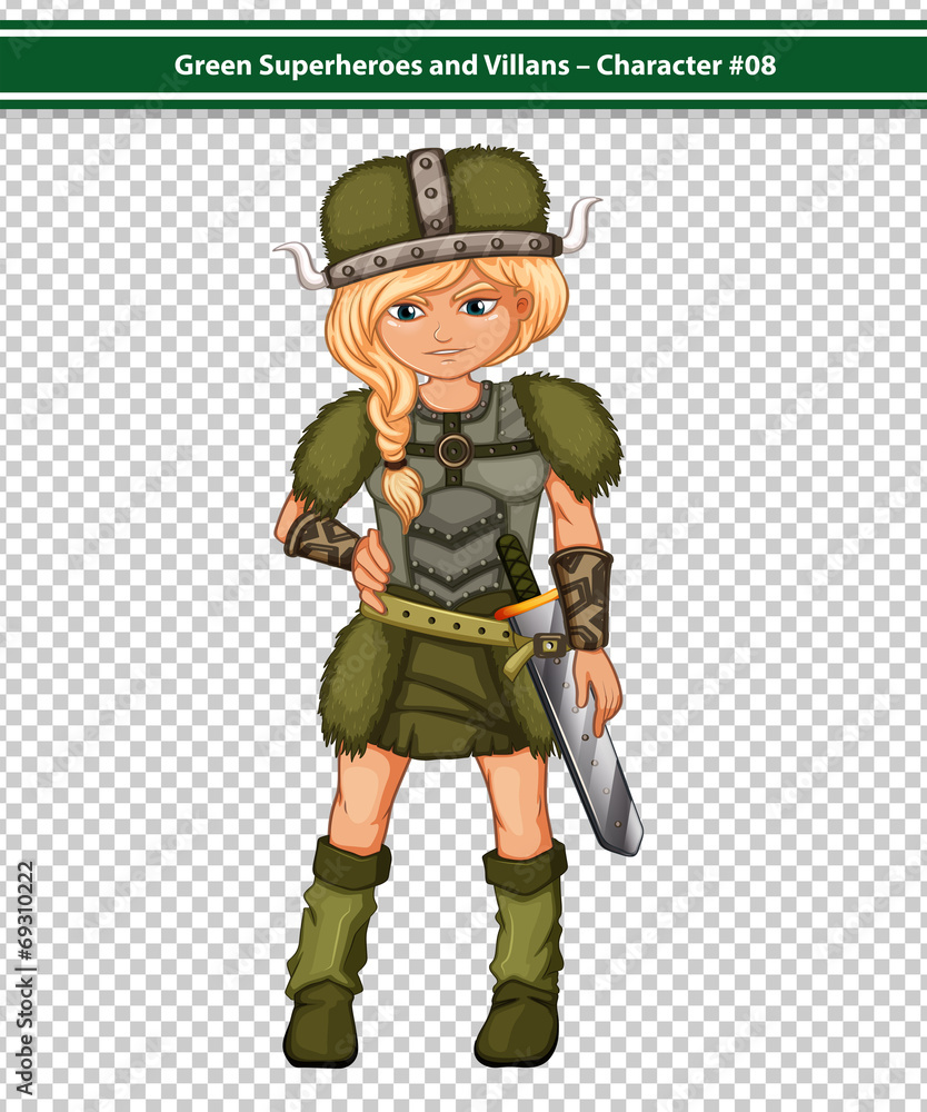 Naklejka premium Viking Warrior