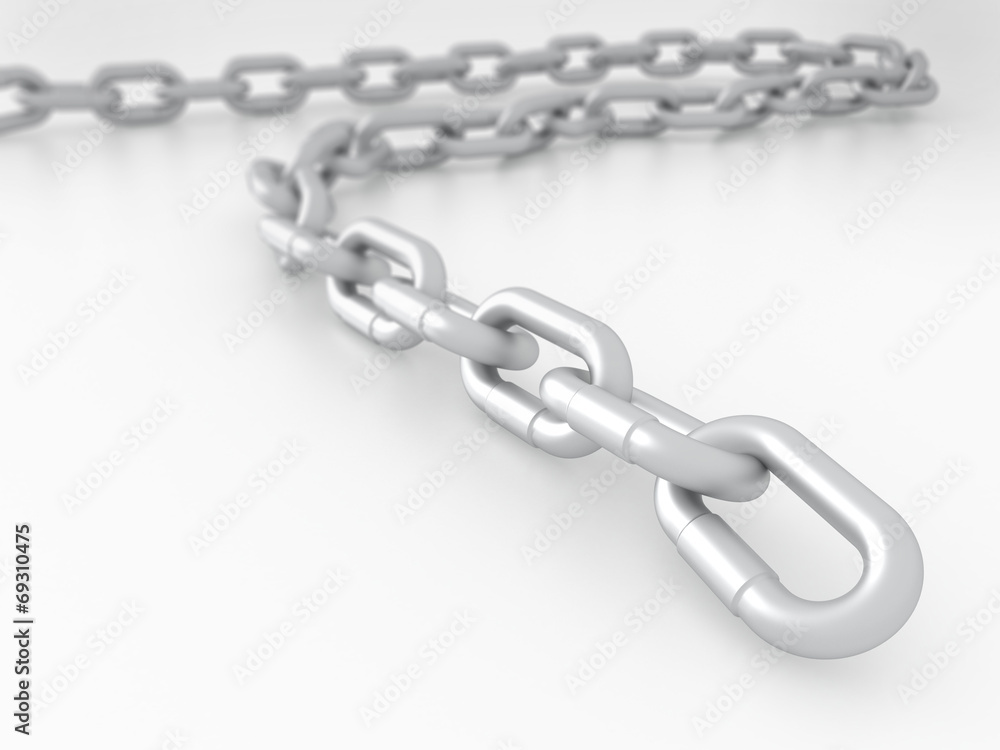 Fragment of links of a chain snake close up focal blur Fragment of links of a chain snake close up focal blur