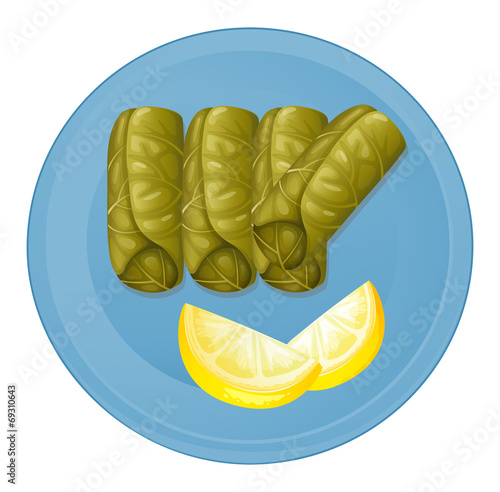 A plate with healthy foods