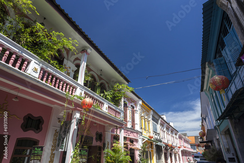Sino-Portuguese Architecture influenced building in Phuket.
