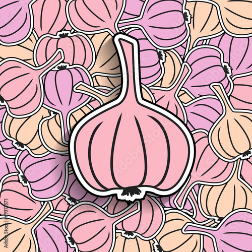 garlic background