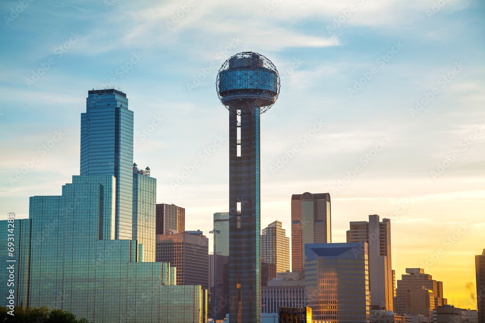 Obraz premium Dallas cityscape in the morning