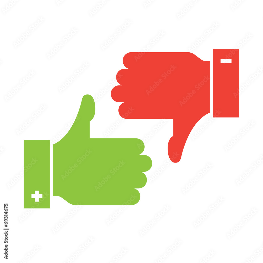thumb up and thumb down icons thumb up and thumb down icons