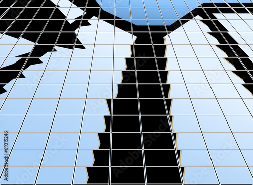 Tile scene vector reflection abstract background