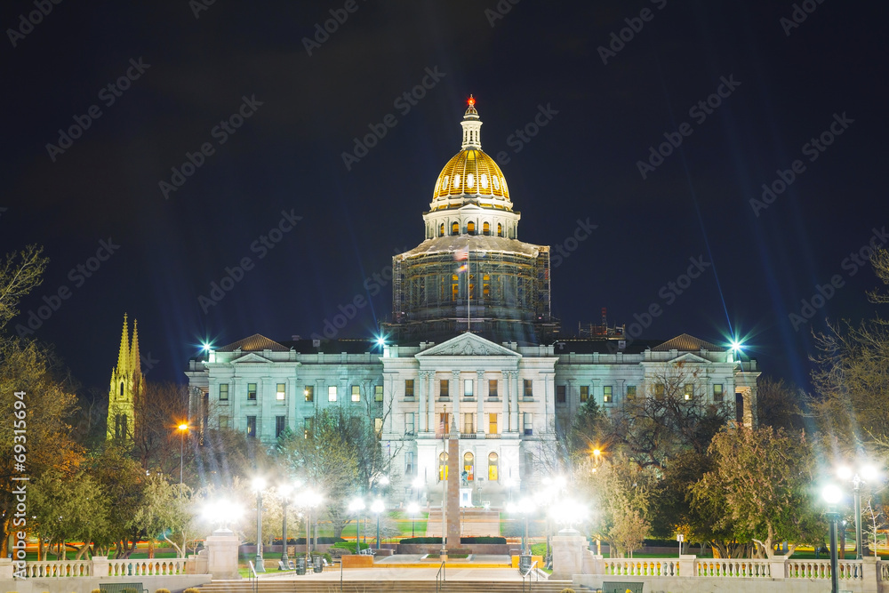 Colorado state capitol building in Denver