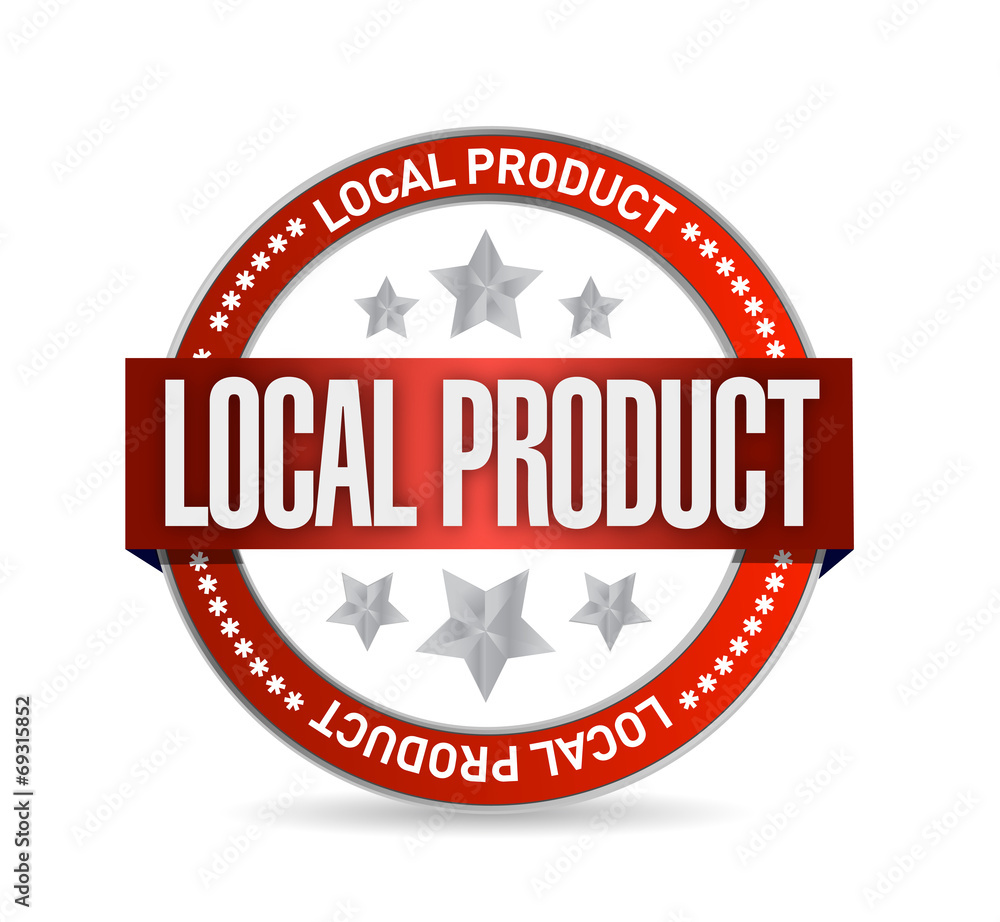 local product seal illustration design local product seal illustration design