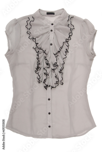 Photos chiffon blouse with jabot