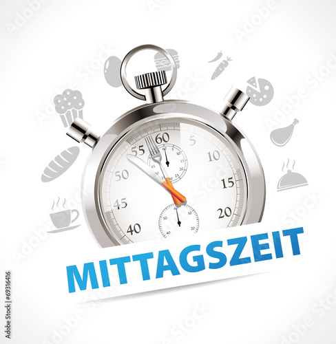 Stoppuhr - Mittagszeit