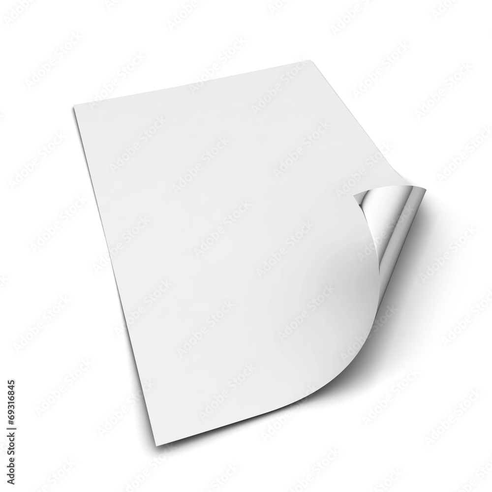 Sheet of a4 paper Sheet of a4 paper