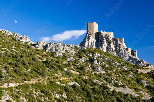 Moonrise at Queribus Cathar Castle