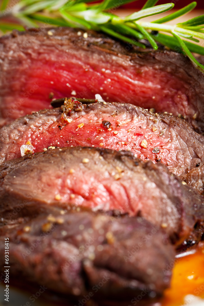 Saftiges steak fleisch Saftiges steak fleisch