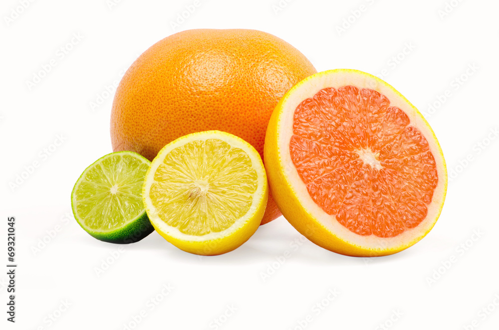 image of a fresh whole lime,lemon and orange isolated on white image of a fresh whole lime,lemon and orange isolated on white