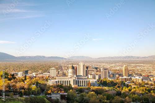 Salt Lake City panoramic overview