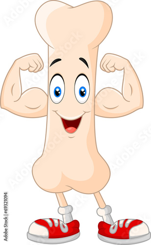 Strong bone cartoon character