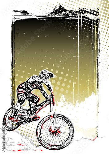 mountain bike poster background