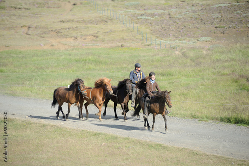 chevaux et cavaliers islandais © bboitier