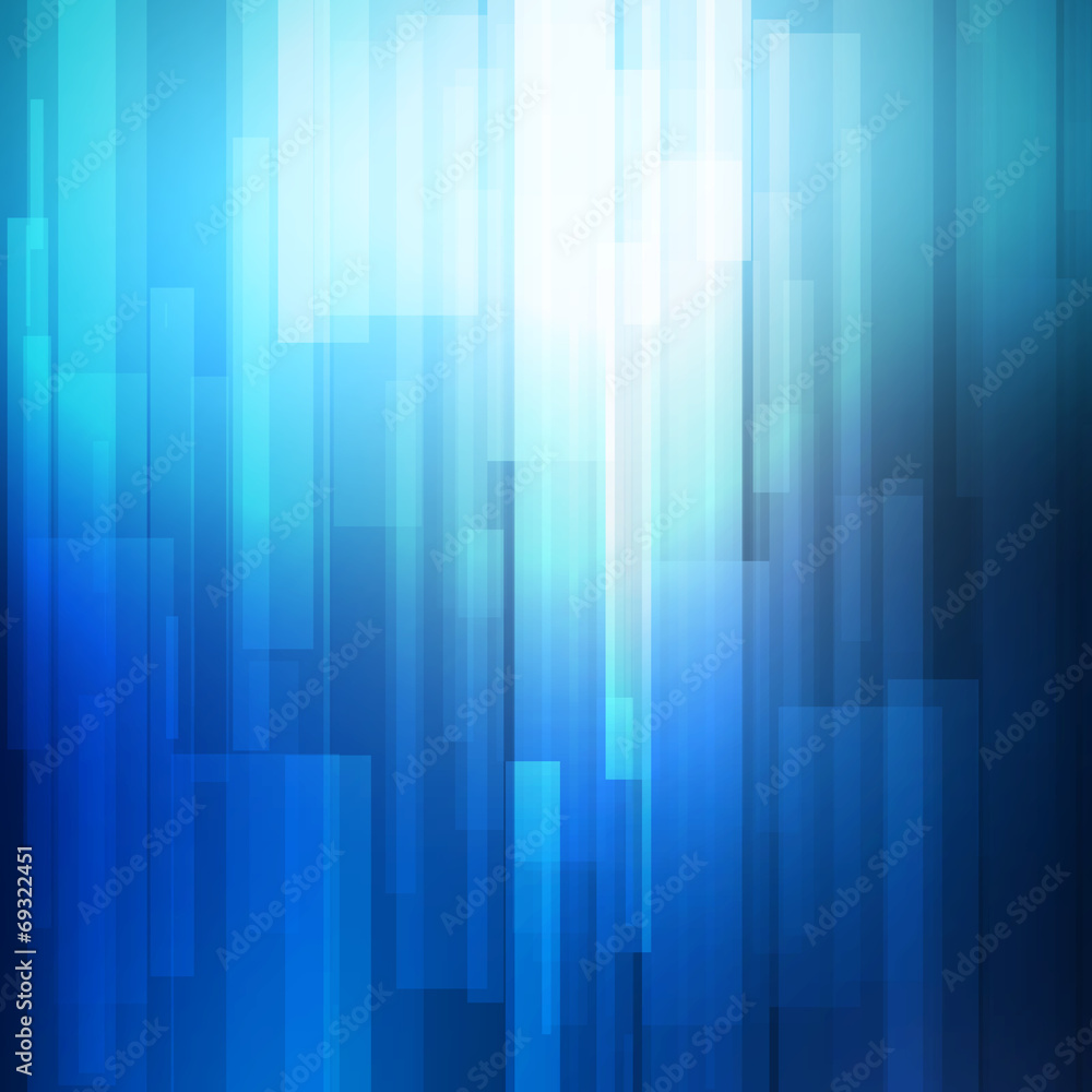 Blue abstract lines business vector background.