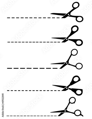 cut lines and scissors
