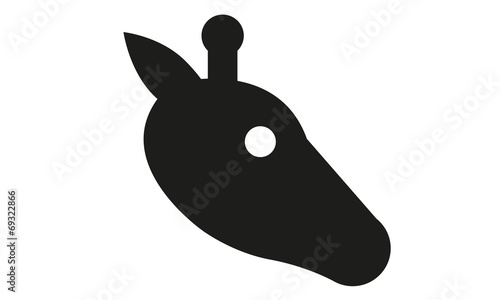Giraffe Kopf Profil