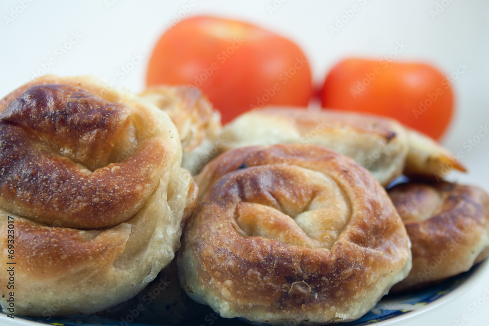 Rolled traditional pie Rolled traditional pie
