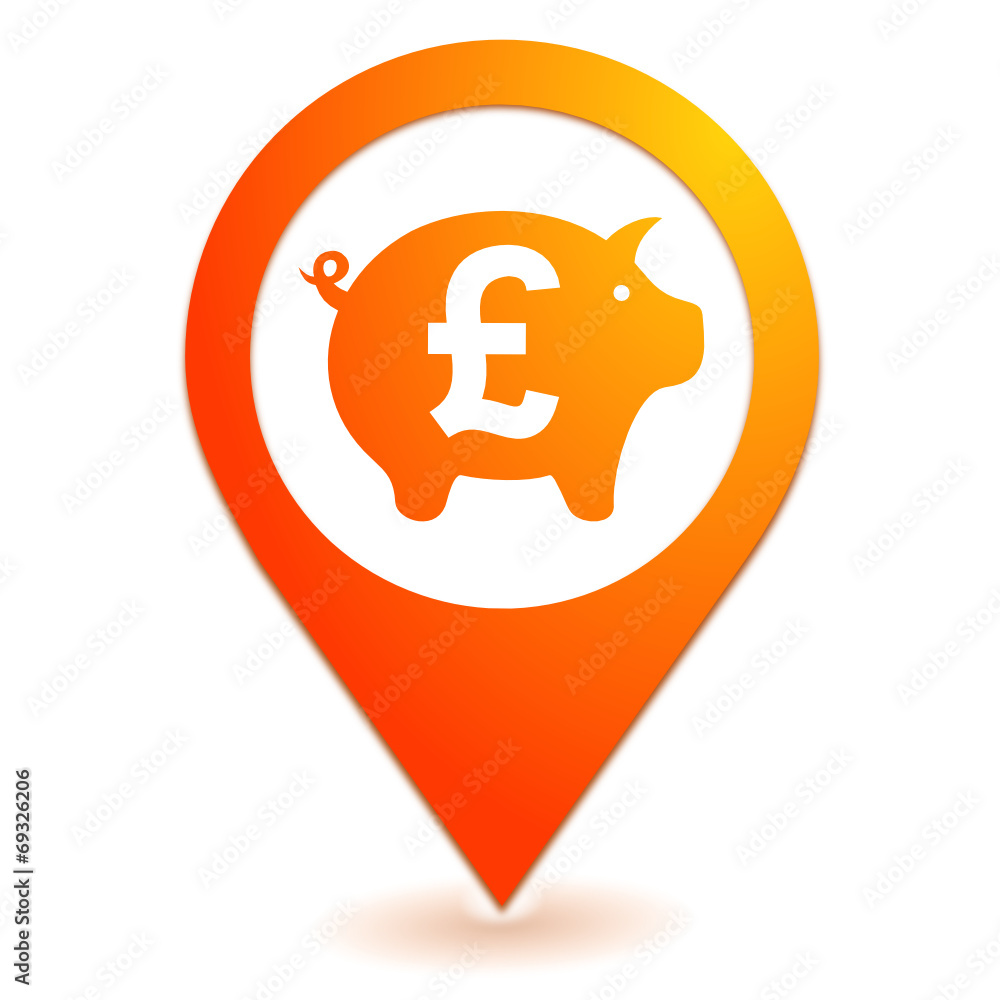 épargne livre sterling sur symbole localisation orange épargne livre sterling sur symbole localisation orange