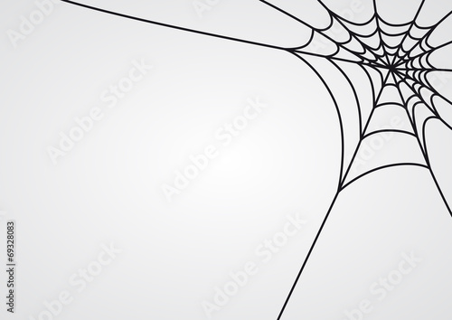 Hintergrund: Spinnennetz, Vektor, schwarz