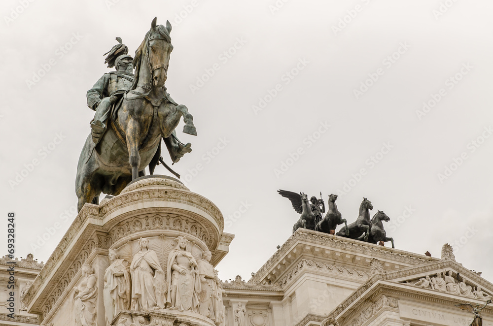 Obraz premium National Monument to Victor Emmanuel II, Rome, Italy