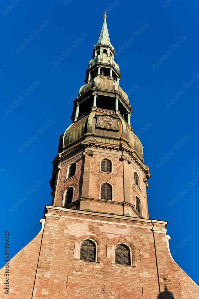 A church of Saint Peter  in Riga