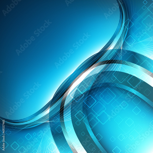 Abstract hi-tech blue background